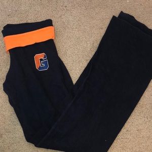 Gettysburg College Navy & Orange Yoga Pants